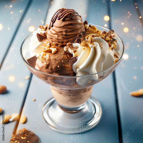 Delicious ice cream sunday