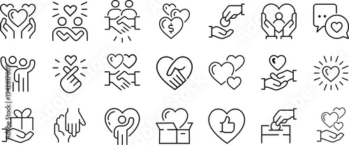 set of hand drawn friendly vector