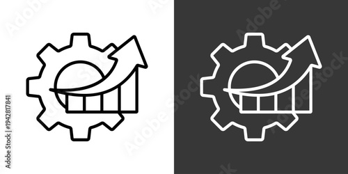 Performance Management Icon Set Vector Collection Isolated In Black And White
