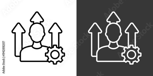 Skill Development Icon Set Vector Collection Isolated In Black And White