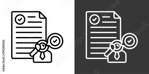 Result Icon Set Vector Collection Isolated In Black And White