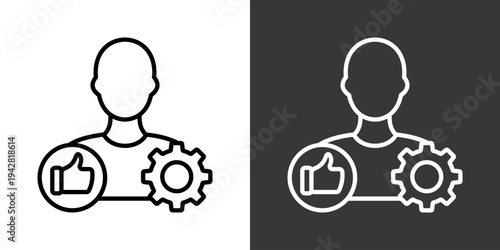 Performance Management Icon Set Vector Collection Isolated In Black And White