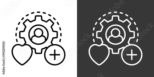 Competency Icon Set Vector Collection Isolated In Black And White