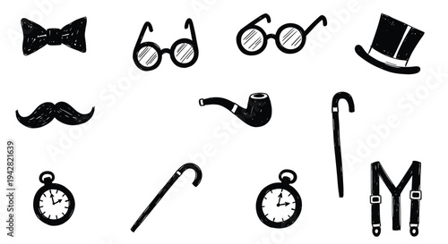 Gentleman Accessories Collection Vintage Style Icons