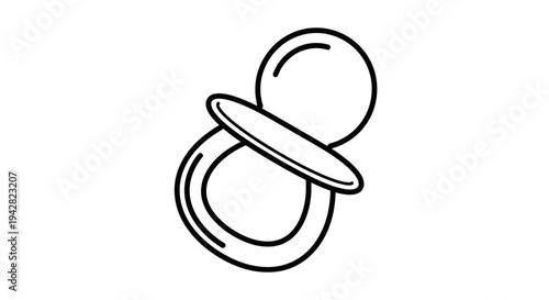 Baby Pacifier Soother Illustration.