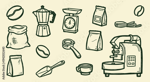 Coffee Making Elements Collection