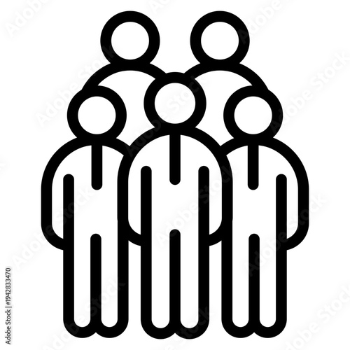 Team building icon vector illustration.