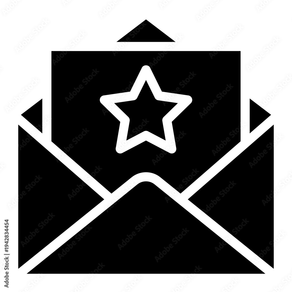Obraz premium Inviions icon glyph style vector illustration.