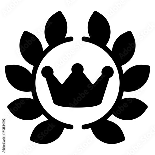 VIV icon glyph style vector illustration.