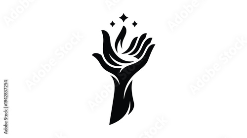 Mystical Hand Reaching for Stars.