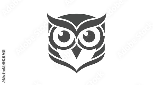 Stylized Owl Logo Design.