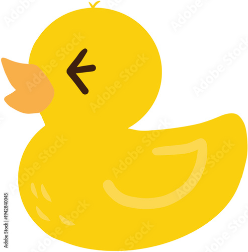 yellow duck on a white background