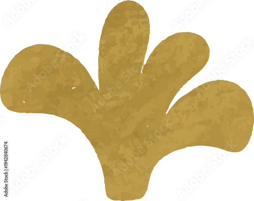 colorful illustration of grass, bush and leaf clip art for background, wallpaper, card design