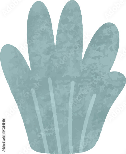 colorful illustration of grass, bush and leaf clip art for background, wallpaper, card design