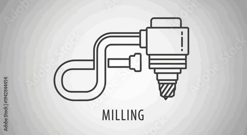 milling machine tool, industrial equipment