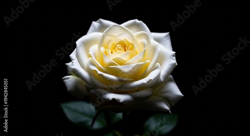 The picture shows a beautiful natural landscape with green hills and a clear blue sky. In the middle of the field, a group of deer is grazing peacefully. Tall trees surround the area, and a small rive