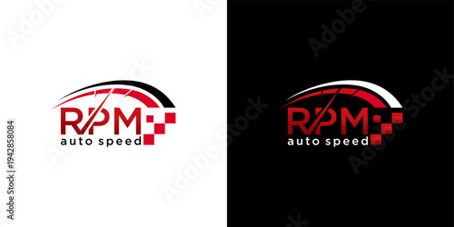 RPM Auto Speed logo design.