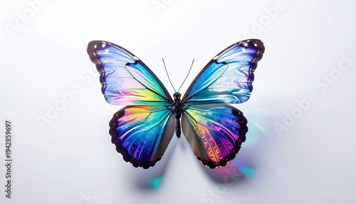 colorful butterfly on a white background
