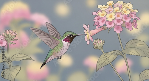 hummingbird in flight