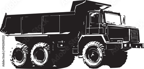 Dump Truck Silhouette