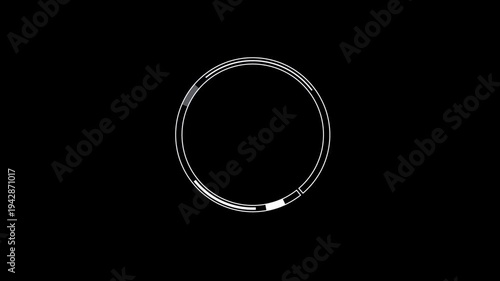 HUD Circle for user interface, technology, game background. Sci-Fi futuristic HUD circle interfaces digital display Screen