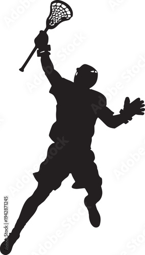 Lacrosse Player Silhouette