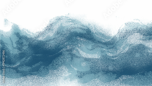 Vector A stylized representation of ocean waves, a dynamic interplay of water. showcasing fluid motion and form, capturing the essence of the sea's power.
