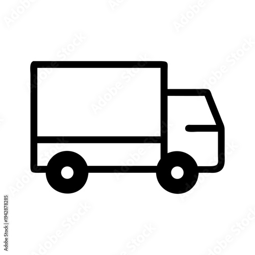 Vector delivery truck icon