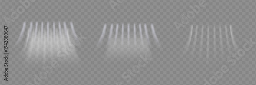 Air Flow Effect. White Wind Stream Waves Isolated on Dark Background. Fresh Breeze Waves From Conditioner Illustrations