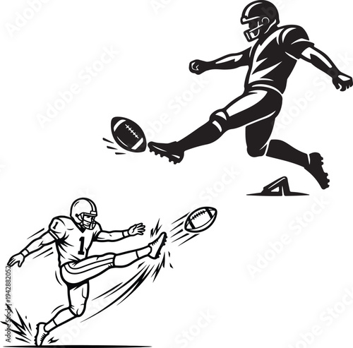 Football Kicker Kicking Ball Icon