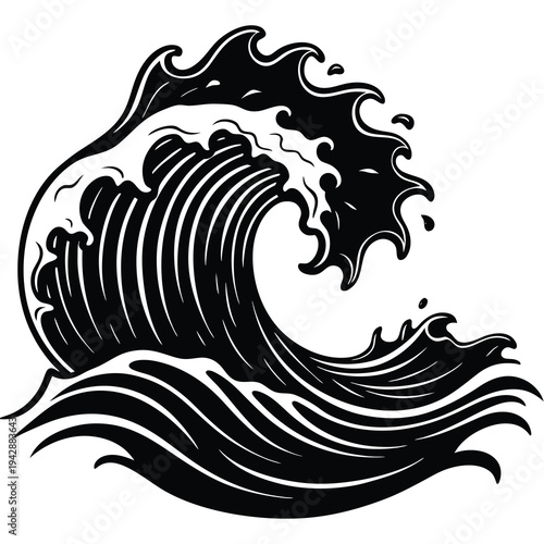 Blurry black object on a white surface with unclear details and texture