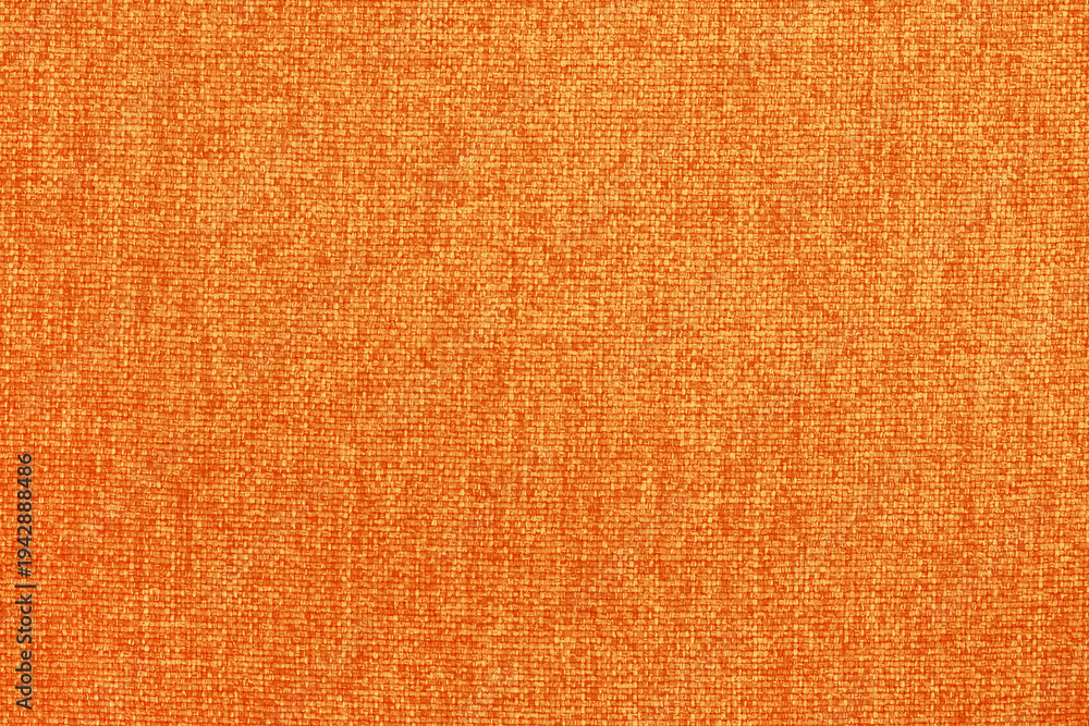 Fototapeta premium Orange fabric cloth texture for background, natural textile pattern.
