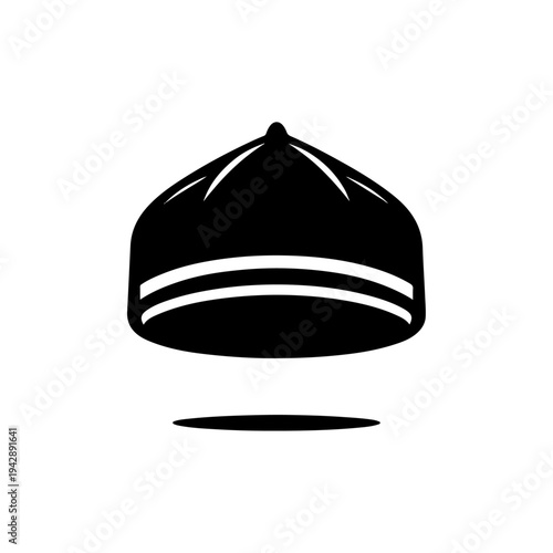 Minimal Vector Songkok – Traditional Malay Hat Icon