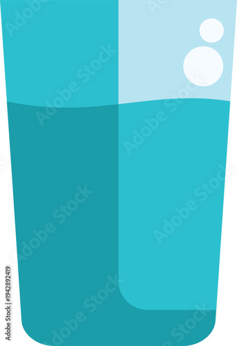 Glass of clean drinking water showing healthy refreshment