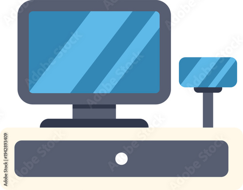 Point of sale system handling transactions in retail commerce