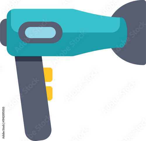 Hair dryer icon representing hair care and professional salon styling