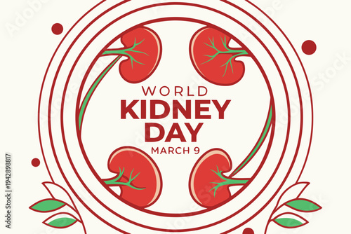 Celebrating world kidney day with a vibrant and informative design.