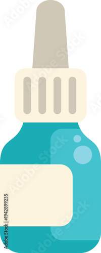 Dropper bottle containing liquid solution for healthcare or cosmetic use