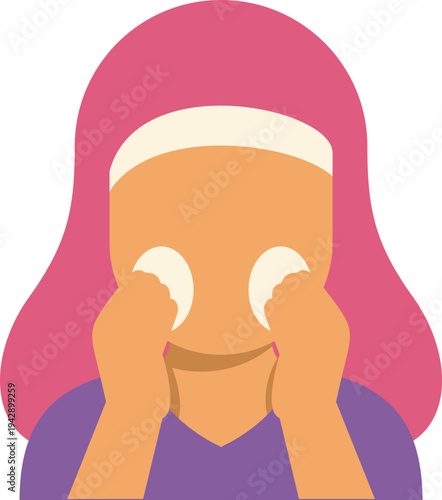 Person removing makeup with cotton pads for skincare routine