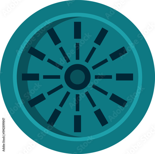 Circular metal vault door mechanism providing security for valuables