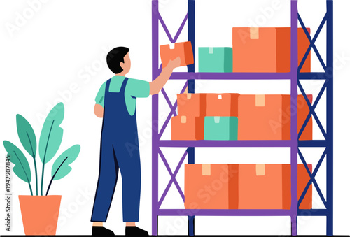 illustration of a faceless person online shopee