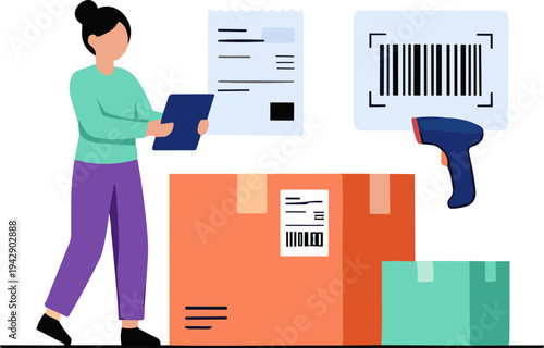 illustration of a faceless person online shopee