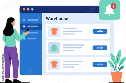 illustration of a faceless person online shopee
