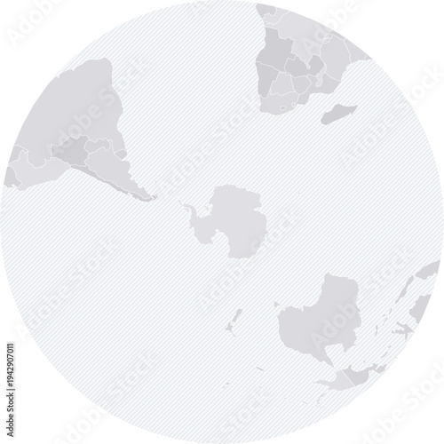 Customizable Celestial Chart S Wireframe Map - Stereographic