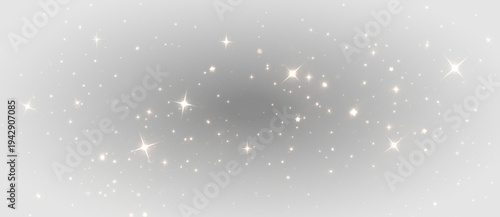 Golden glitter sparkle star light particles festive effect png overlay element, on transparent background