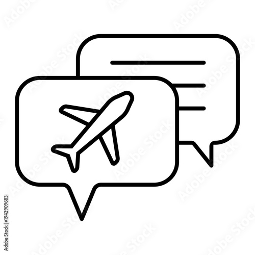 Aircraft icon vector. Plane train Illustration sign. Craft symbol. Airplane logo. 