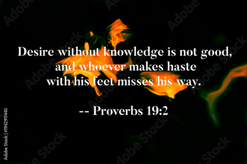 Canvastavla Proverbs 19 2