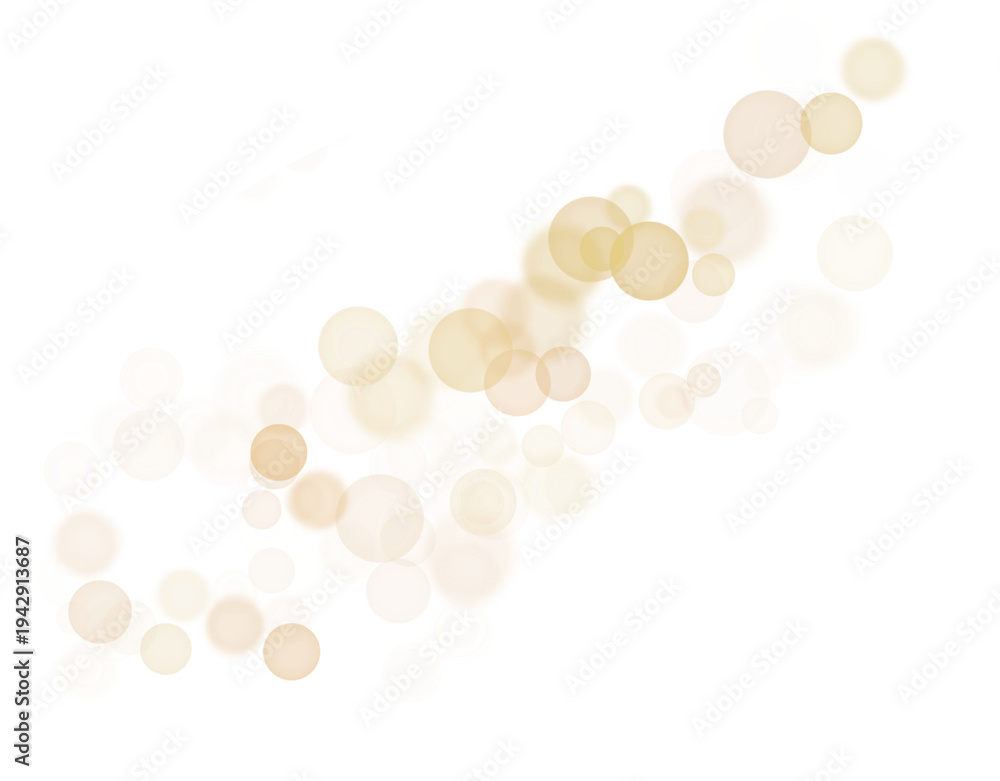 Fototapeta premium Transparent blurred bokeh. PNG Soft glow of light circles.