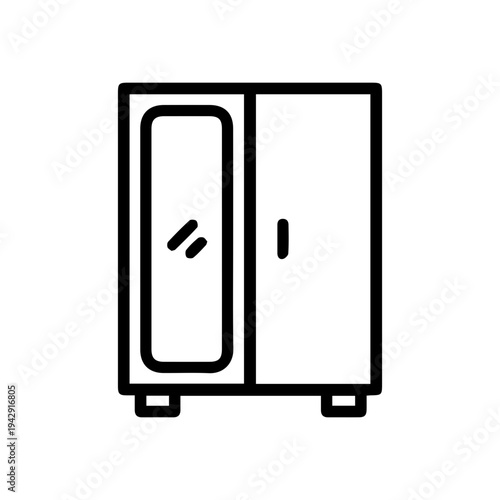 Wardrobe with Mirror Icon