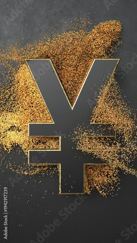 4k video Golden Yen Market. Prores 4444